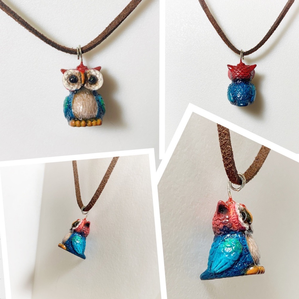 Little Owl Pendant Necklace